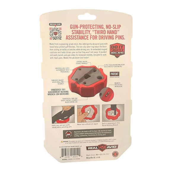 New Sealed Real Avid Smart Bench Block Protect Gun No-Slip Drive Pins AVSBBLK - Picture 2 of 2
